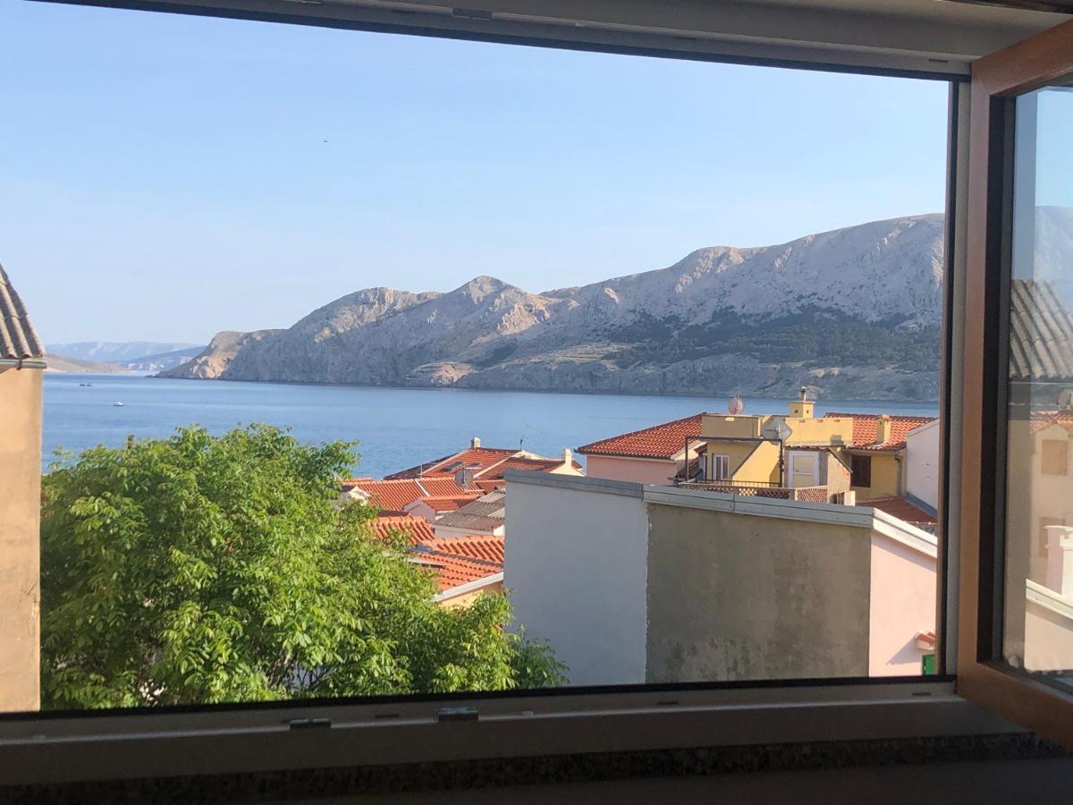 Studio Neven With Sea View Baška Eksteriør billede